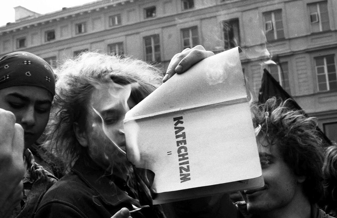 protest,-Warszawa-1992